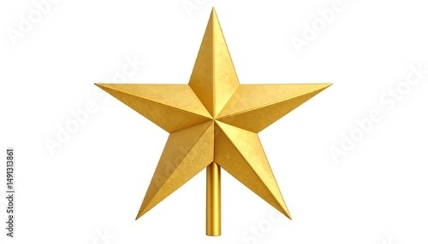 Fototapeta Golden Star Tree Topper.