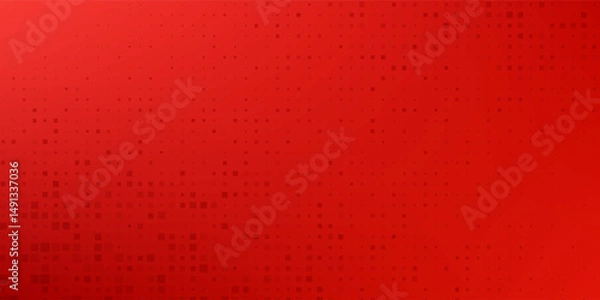 Fototapeta Red diagonal geometric shape with halftone. Modern fiber textured vector eps 10
