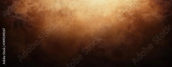 Fototapeta Abstract textured background with warm gradient tones from dark brown to light tan creating a moody and earthy atmosphere