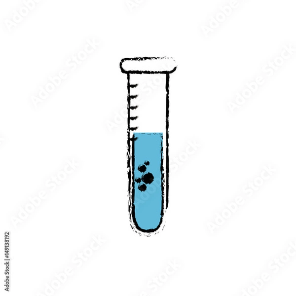 Fototapeta test tubes icon over white background. vector illustration