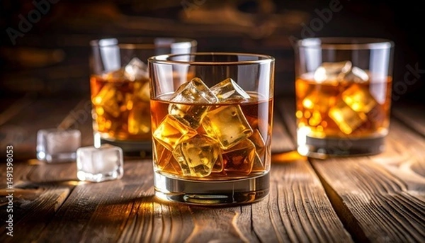 Obraz Whiskey copa elegante 