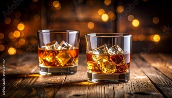 Obraz Whiskey copa elegante 