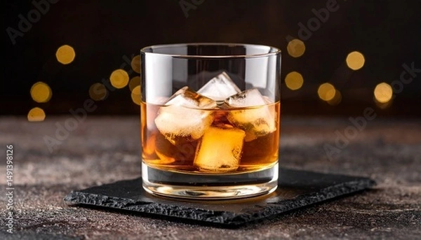Obraz Whiskey copa elegante 