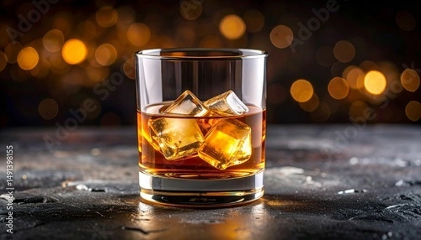 Obraz Whiskey copa elegante 