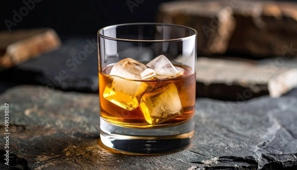 Obraz Whiskey copa elegante 