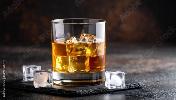 Obraz Whiskey copa elegante 
