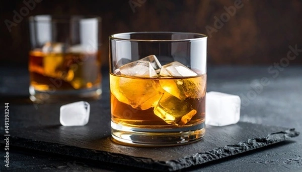 Obraz Whiskey copa elegante 