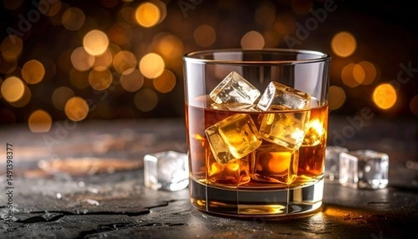 Obraz Whiskey copa elegante 