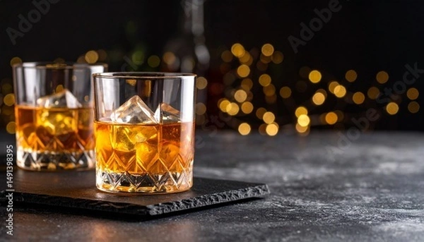 Obraz Whiskey copa elegante 