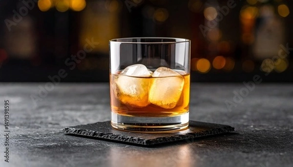 Obraz Whiskey copa elegante 