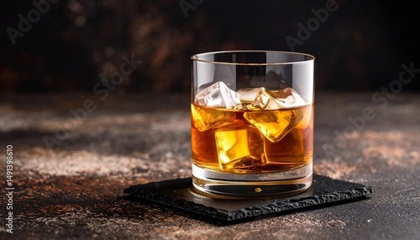 Obraz Whiskey copa elegante 