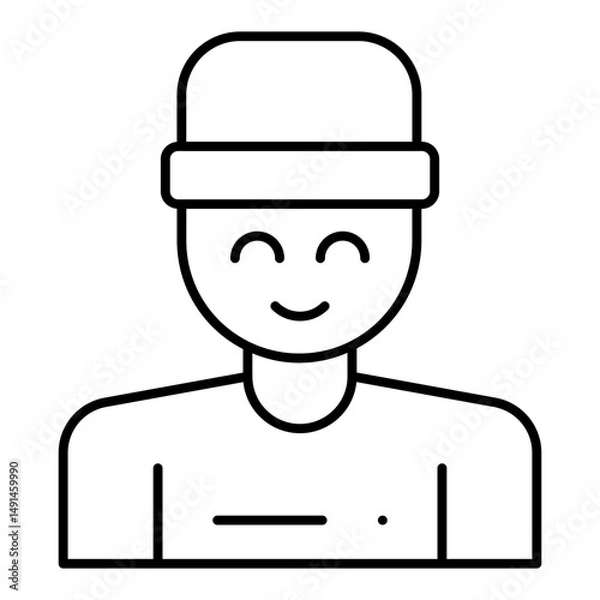 Fototapeta Coach line icon