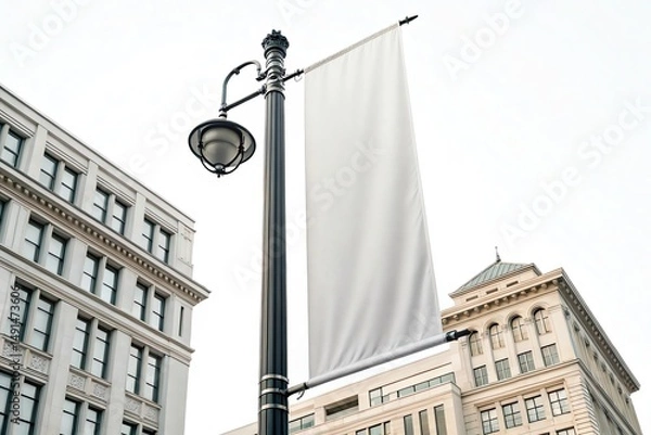 Obraz Street Lamp Banner Mockup