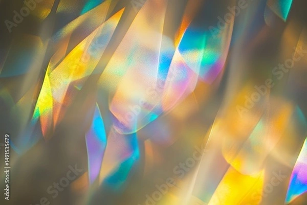 Fototapeta Prismatic Light Play: Abstract Rainbow Refraction