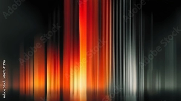 Obraz Abstract vertical glowing lights