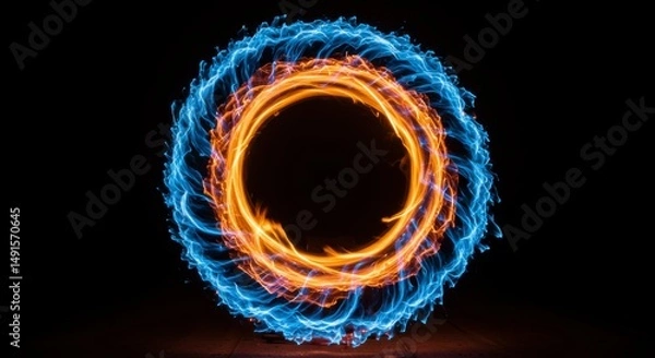 Fototapeta Abstract circular energy vortex