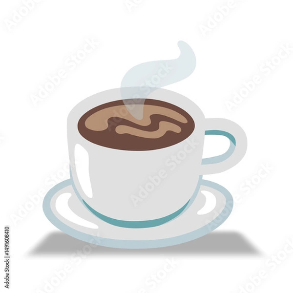 Obraz cup of coffee with chocolate