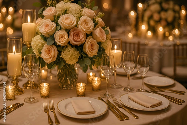 Obraz Elegant Wedding Table Decor