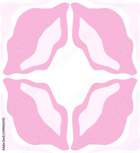 Fototapeta Abstract Groovy Flower Element