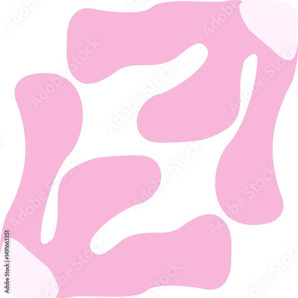 Fototapeta Abstract Groovy Flower Element