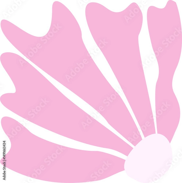 Fototapeta Abstract Groovy Flower Element