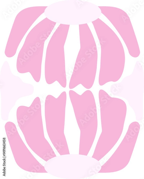 Fototapeta Abstract Groovy Flower Element
