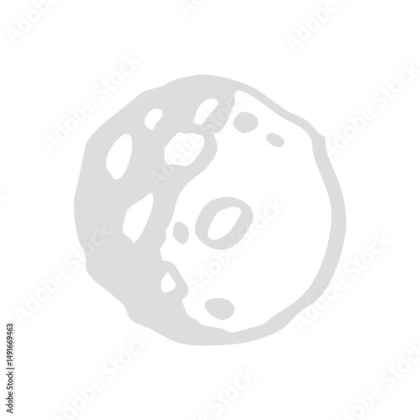 Fototapeta asteroid hand drawn element