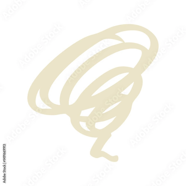 Fototapeta scribble tornado element