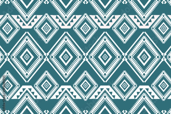 Fototapeta tribe geometric fabric seamlass pattern style, Ethnic background work designs 