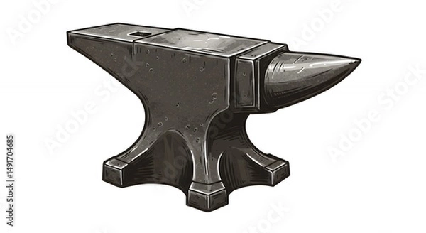 Obraz Dark gray anvil image