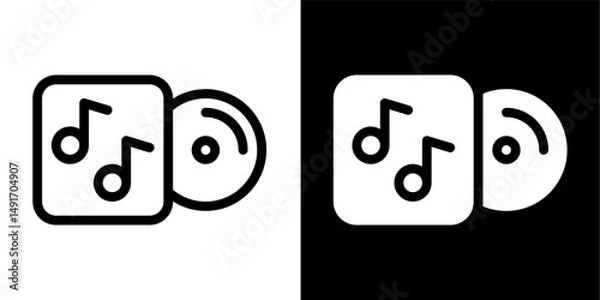 Obraz Music Album/CD Icon - Audio, Song Collection, Media