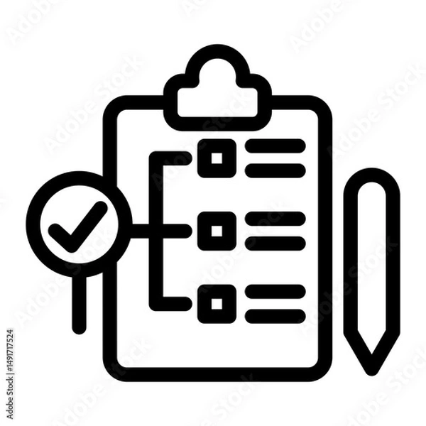 Fototapeta evaluation strategy icon