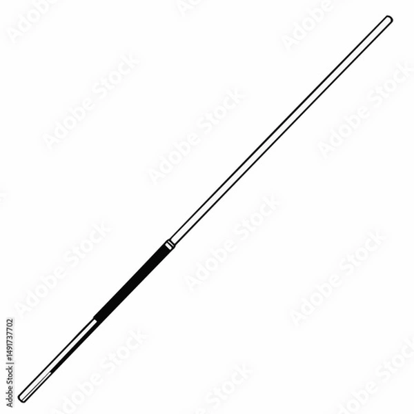 Obraz Clean, minimalistic design element, lines, empty space and black and white