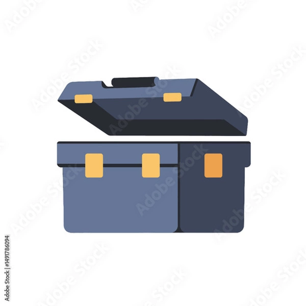 Obraz Open Toolbox Illustration In Pixel Art Style