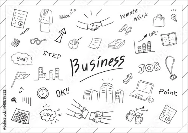 Fototapeta ビジネスシーンアナログ素材集