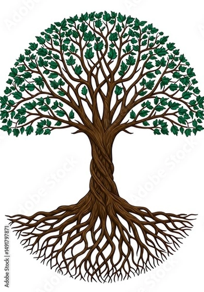 Fototapeta Emerald Canopy, Earthbound Roots