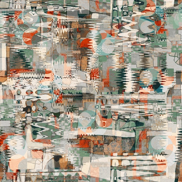 Fototapeta abstract background with wallpeper