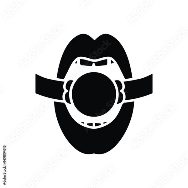 Obraz Gag Ball Vector icon