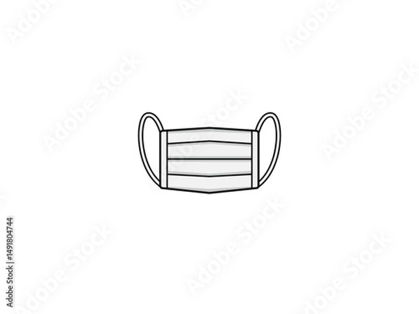 Obraz シンプルなマスクのイラスト