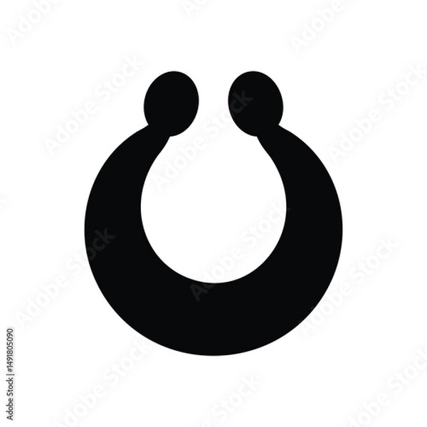 Obraz Cock Ring Vector icon