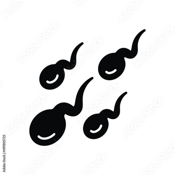 Obraz sperm Vector icon
