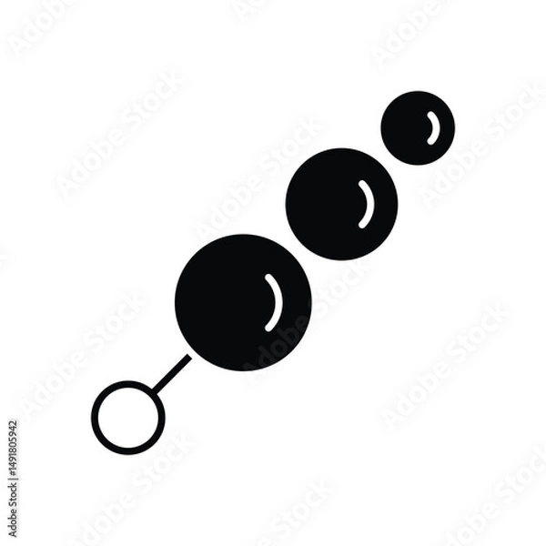 Obraz Anal Beads Vector icon