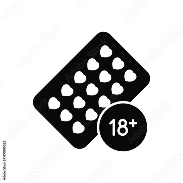Obraz Drug Vector icon