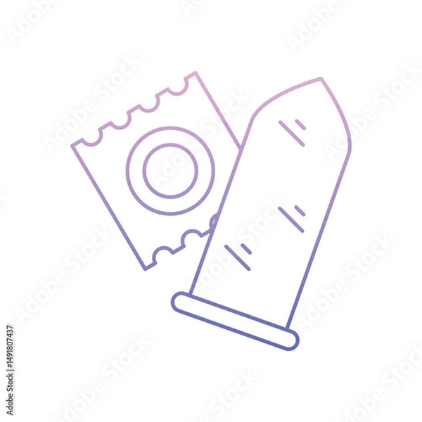 Obraz Condom Vector icon