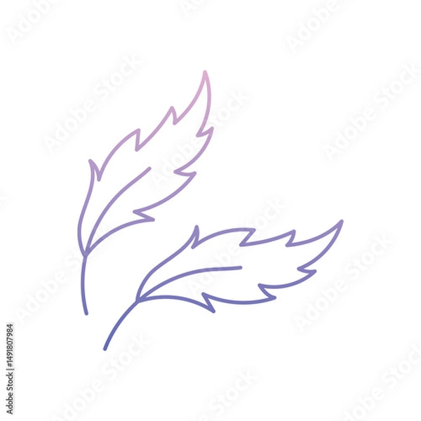 Obraz Feather Tickler Vector icon