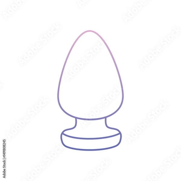Obraz Butt Plug Vector icon