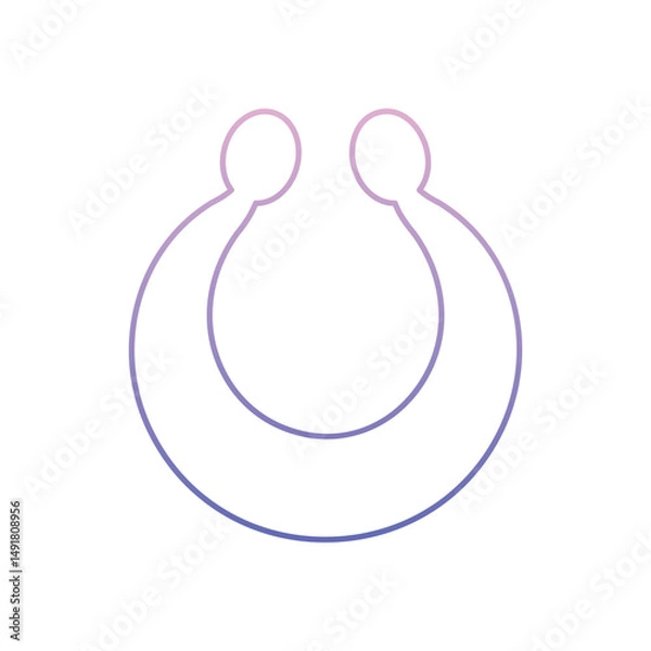 Obraz Cock Ring Vector icon