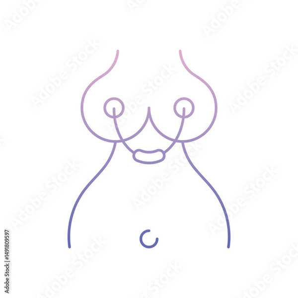 Obraz Nipple Clamps Vector icon