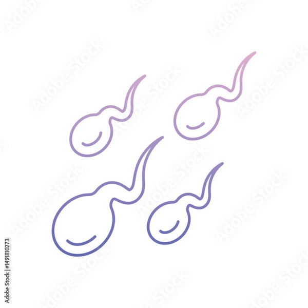 Obraz sperm Vector icon