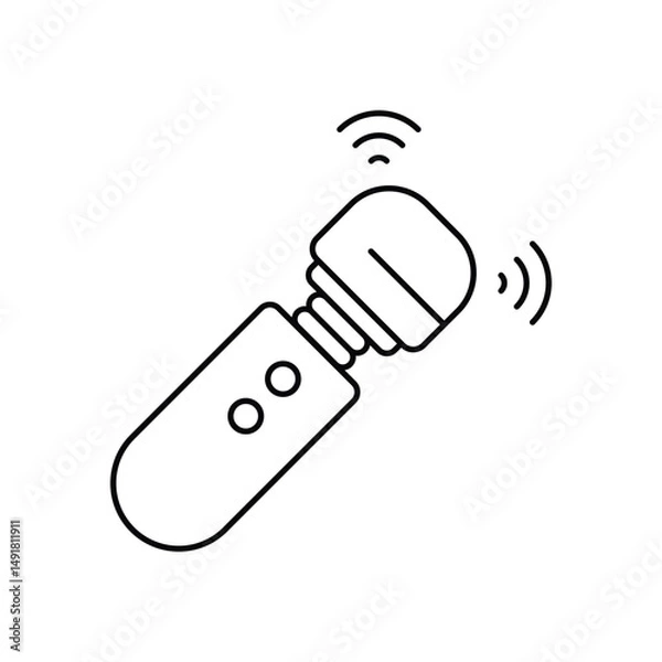 Obraz Vibrator Vector icon